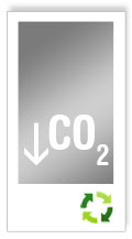 Moins d'émissions de CO2