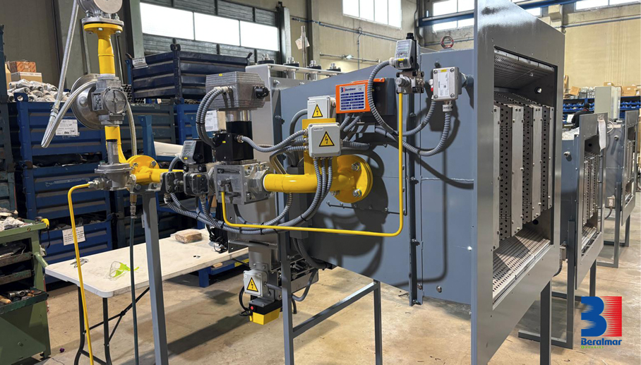 BERALMAR has recently completed the FAT of VA model gas burners for drying processes for one of our key customers in the Balkans