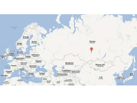 Localización de la fábrica ARBAN en Siberia 